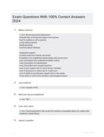 Exam Questions With 100% Correct Answers 2024