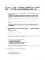 PSYC 375 Final EXAM QUESTIONS (134 TERMS) WITH VERIFIED DEFINITIONS UPDATED 2024