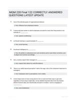 MQM 220 Final 122 CORRECTLY ANSWERED QUESTIONS LATEST UPDATE