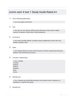 comm sem 4 test 1 Study Guide Rated A+