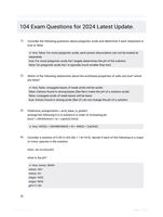 104 Exam Questions for 2024 Latest Update.