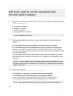 200 Exam with 25 Correct Questions and Answers (2024 Update).
