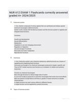 NUR 612 EXAM 1 Flashcards correctly answered graded A+ 2024/2025