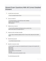 Bonent Exam  Questions With All Correct  Detailed Answers