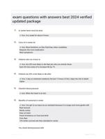 exam questions with answers best 2024 verified updated package