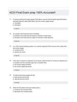 4223 Final Exam prep  100% Accurate!!