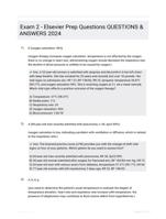 Exam 2 - Elsevier Prep Questions QUESTIONS & ANSWERS 2024