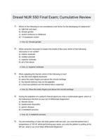 Drexel NUR 550 Final Exam; Cumulative Review