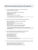 CDFA Exam Questions Review with Solutions