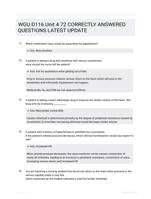 WGU D116 Unit 4 72 CORRECTLY ANSWERED QUESTIONS LATEST UPDATE
