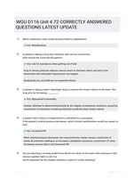 WGU D116 Unit 4 72 CORRECTLY ANSWERED QUESTIONS LATEST UPDATE
