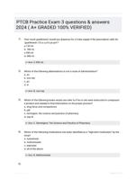 PTCB Practice Exam 3 questions & answers 2024 ( A+ GRADED 100% VERIFIED)