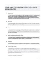 FDLE State Exam Review 2023 STUDY GUIDE 2024 UPDATES