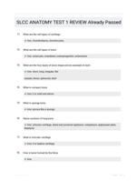 SLCC ANATOMY TEST 1 REVIEW Already Passed