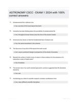 ASTRONOMY CSCC - EXAM 1 2024 with 100% correct answers