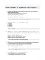 Medicine Exam - Questions With Answers