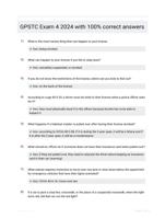 GPSTC Exam 4 2024 with 100% correct answers