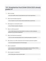 101 Straighterline final EXAM 2024/2025  already graded A+