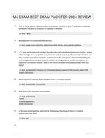 M4 EXAM-BEST EXAM PACK FOR 2024 REVIEW
