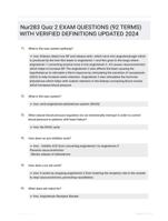 Nur283 Quiz 2 EXAM QUESTIONS (92 TERMS) WITH VERIFIED DEFINITIONS UPDATED 2024