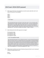 204 Exam 2024/2025 passed