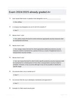 Exam 2024/2025  already graded A+