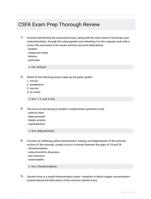 CSFA Exam Prep Thorough Review