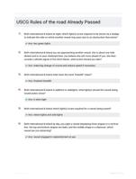 USCG Rules of the road Already Passed