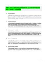 AINS 103 - All Chapters Study Guide Questions and Correct Answers