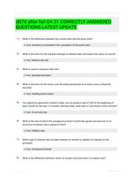 d076 after fail OA 31 CORRECTLY ANSWERED QUESTIONS LATEST UPDATE