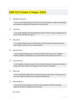 GEB 3213 Exam 2 Hayes -2024
