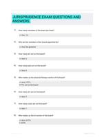 JURISPRUDENCE EXAM QUESTIONS AND ANSWERS.