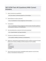 NCC-EFM Test |45 Questions| With Correct Answers.