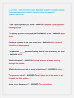 CALIFORNIA –POOL OPERATOR EXAM 2024/2025 NEWEST!! COMPLETE ACTUAL  EXAM QUESTIONS AND CORRECT ANSWERS (VERIFIED ANSWERS )