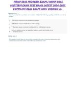 NRNP 6645 MIDTERM EXAM 2025 new update