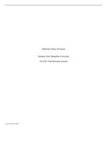 Milestone Three: RevisionsSouthern New Hampshire University