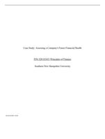 Case Study: Assessing a Company's Future Financial HealthFIN