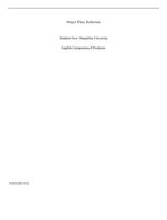 Project Three: ReflectionSouthern New Hampshire University E