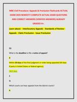 MBE Civil Procedure: Appeals & Preclusion Flashcards ACTUAL  EXAM 2025 NEWEST!! COMPLETE ACTUAL EXAM