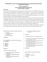 COMPREHENSIVE PAST EXAMINATION QUESTIONS AND ANSWERS FOR OPHTHALMIC NURSING PROGRAMME