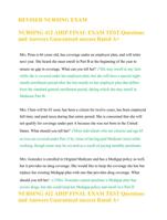 REVISED NURSING EXAM 	 NURSING 412 AHIP FINAL EXAM TEST Questions and Answers Guaranteed success Rated A+