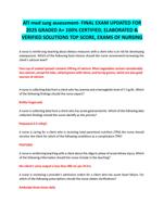 ATI med surg assessment- FINAL EXAM UPDATED FOR  2025 GRADED A+