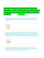 NSG 6430 - FINAL EXAM UPDATED FOR 2025  GRADED A+