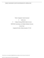 NURS 6645 week 2 assignment  Family Assessment