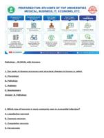 Pathology – 50 MCQs with Answers