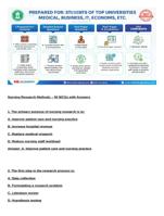 Nursing Research Methods – 50 MCQs with Answers