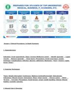 Surgery / Clinical Procedures: In-Depth Summary