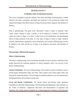 Introduction to Pharmacology – Nursing Lecture Notes (Detailed & Easy to Understand)