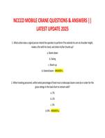 NCCCO MOBILE CRANE QUESTIONS & ANSWERS || LATEST UPDATE 2025