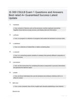IS 300 CSULB Exam 1 Questions and Answers Best rated A+ Guaranteed Success Latest Update
